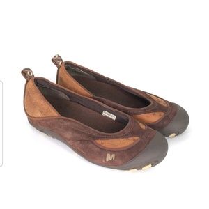 Merrell Carousel Chestnut Brown Shoes Slip On Shoe